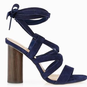 Aldo Suede Lace Up Heels